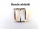 4 boucles de ceinture bronze 3,5 cm