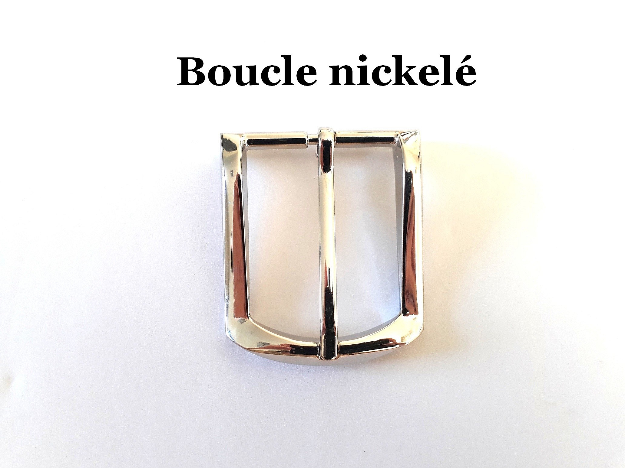 4 boucles de ceinture bronze 3,5 cm