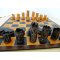 spiel handwerkliches schach leder