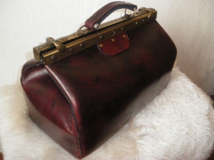 handgefertigte Vintage-Reisetasche