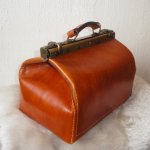Vintage-Reisetasche aus handgefertigtem Leder